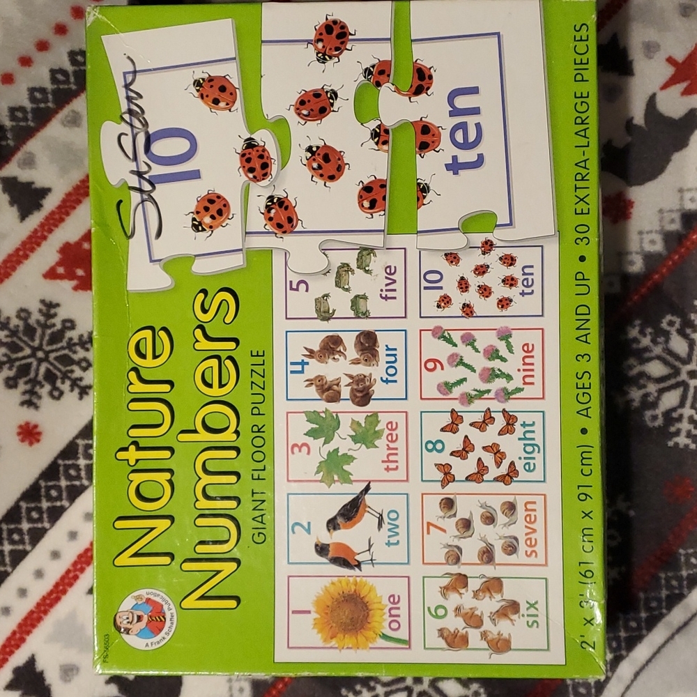 Counting floor puzzle